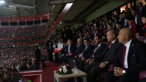 Cumhurba?kan? Erdo?an, Trkiye-?zlanda ma?n? izledi