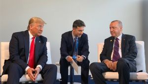 Cumhurba?kan? Erdo?an, ABD Ba?kan? Trump ile g�r�?t�