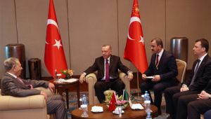 Cumhurba?kan? Erdo?an, Cezayir Millet Konseyi Ba?kan? Goudjil�i kabul etti