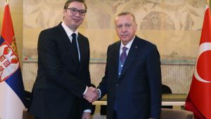 Cumhurba?kan? Erdo?an, S?rbistan Cumhurba?kan? Vu�i� ile g�r�?t�