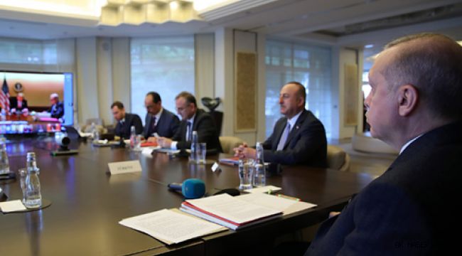 Cumhurba?kan? Erdo?an, video konferans yoluyla G-20 Liderler Ola?an�st� Zirvesi�ne kat?ld?