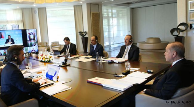 Cumhurba?kan? Erdo?an, T�rk Konseyi�nin �COVID-19�la M�cadele ve ?? Birli?i� konulu zirvesine kat?ld?