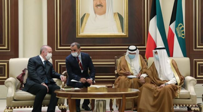 Cumhurba?kan? Erdo?an, Kuveyt Emiri ?eyh Nevvaf es-Sabah ile g�r�?t�