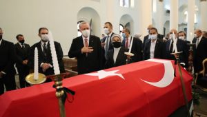 Cumhurba?kan? Erdo?an, Markar Esayan�?n cenaze t�renine kat?ld?