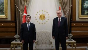 Litvanya, Katar, Mo?olistan ve Ukrayna Bykelileri, Cumhurba?kan? Erdo?ana gven mektubu sundu
