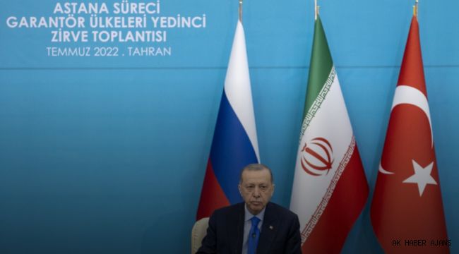 Cumhurba?kan? Erdo?an, Trkiye-?ran-Rusya l Zirvesi'nin a?l???nda konu?tu