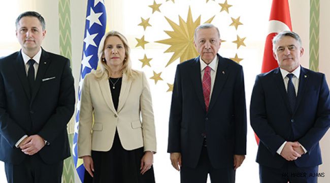 Cumhurba?kan? Erdo?an, Bosna Hersek Devlet Ba?kanl??? Konseyi �yeleri ile g�r�?t�